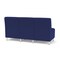 Lesro Siena Lounge Reception Armless 3 Seat Tandem Seating No Center Arms, Brushed Steel, OH Cobalt Uph SN3102 - alternate 3